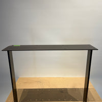 Dining Table Base - Main Formed Brass Plated Steel with textured edges (price per pair)