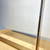 Dining Table Base - Main Formed Brass Plated Steel with textured edges (price per pair)