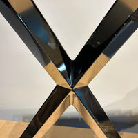 Cora Dining Table - Tapered X-Base Chrome Plated (price per pair)