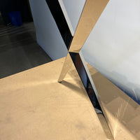 Cora Dining Table - Tapered X-Base Chrome Plated (price per pair)