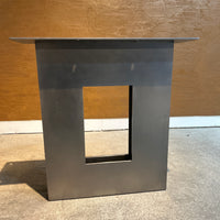 CLARKE Table Base - Burnished Steel (price per pair)