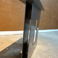 CLARKE Table Base - Burnished Steel (price per pair)