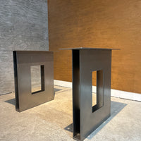 CLARKE Table Base - Burnished Steel (price per pair)
