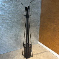 Coat Rack and Umbrella Holder - Matte Black Powder Coat