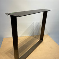 Dining Table Base - Main Formed Brass Plated Steel with textured edges (price per pair)