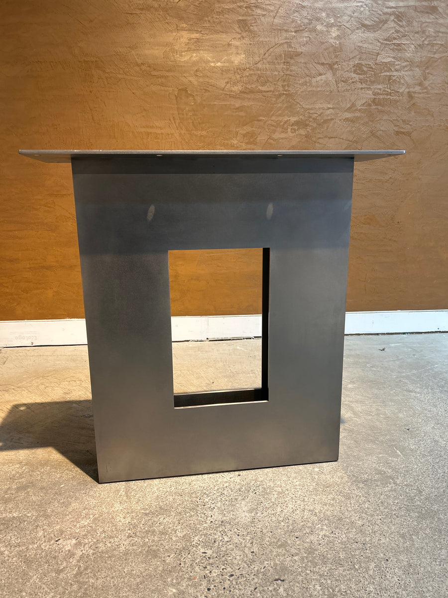 CLARKE Table Base - Burnished Steel (price per pair)