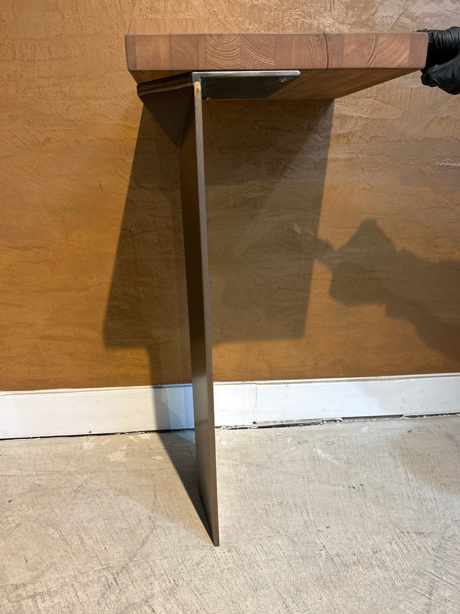 Hot Rolled Mild Steel Dining Table Base with Bronze Edges (4 legs)